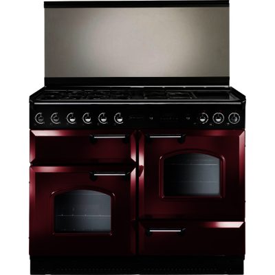 Rangemaster Classic 110cm Dual Fuel 94720 Lidded Range Cooker in Cranberry with Chrome Trim and FSD Hob Rangemaster Classic 110cm Dual Fuel 94720 Lidded Range Cooker in Cranberry with Chrome Trim and FSD Hob